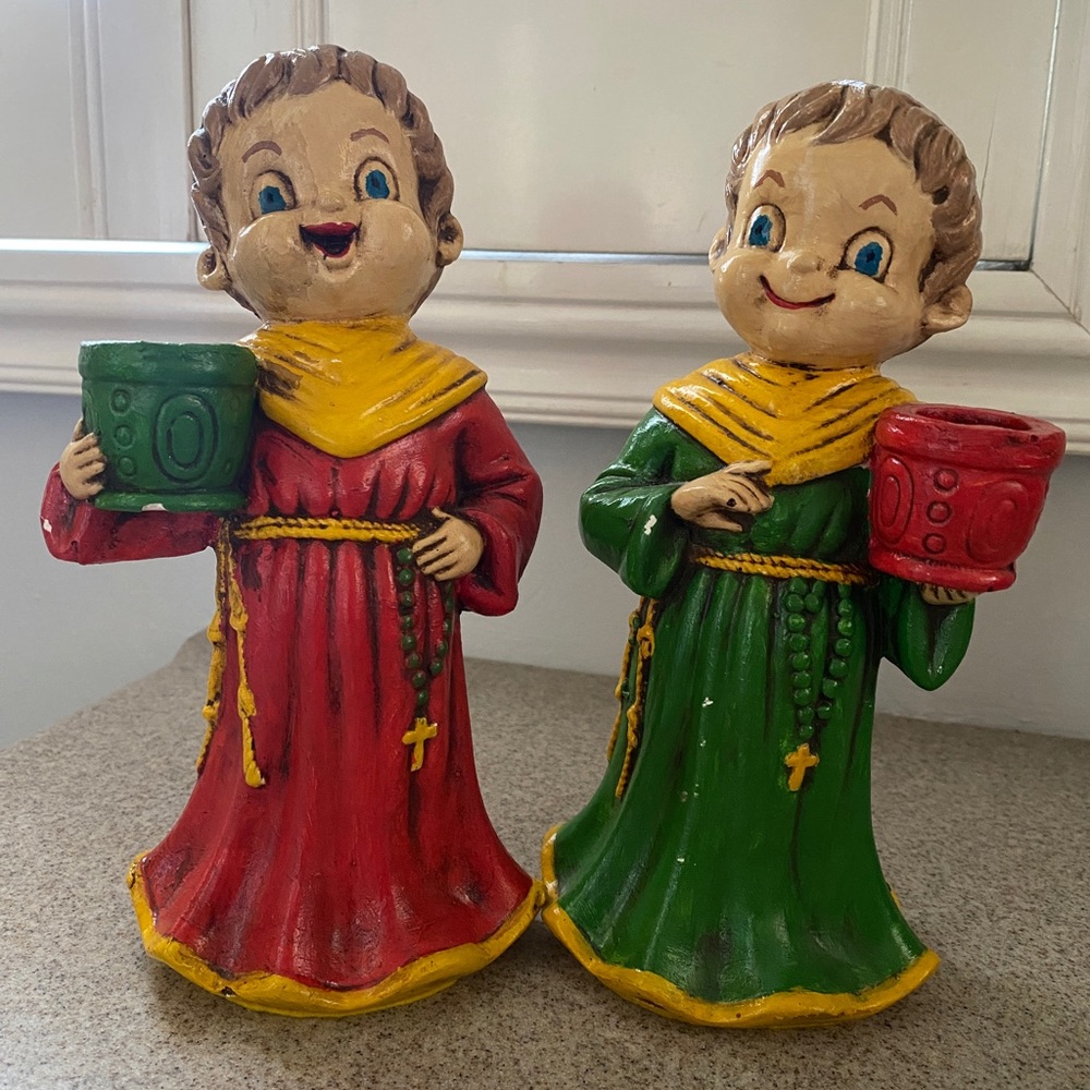 Christmas￼ Josef Originals Boys Candle Holder Singing Choir Figure